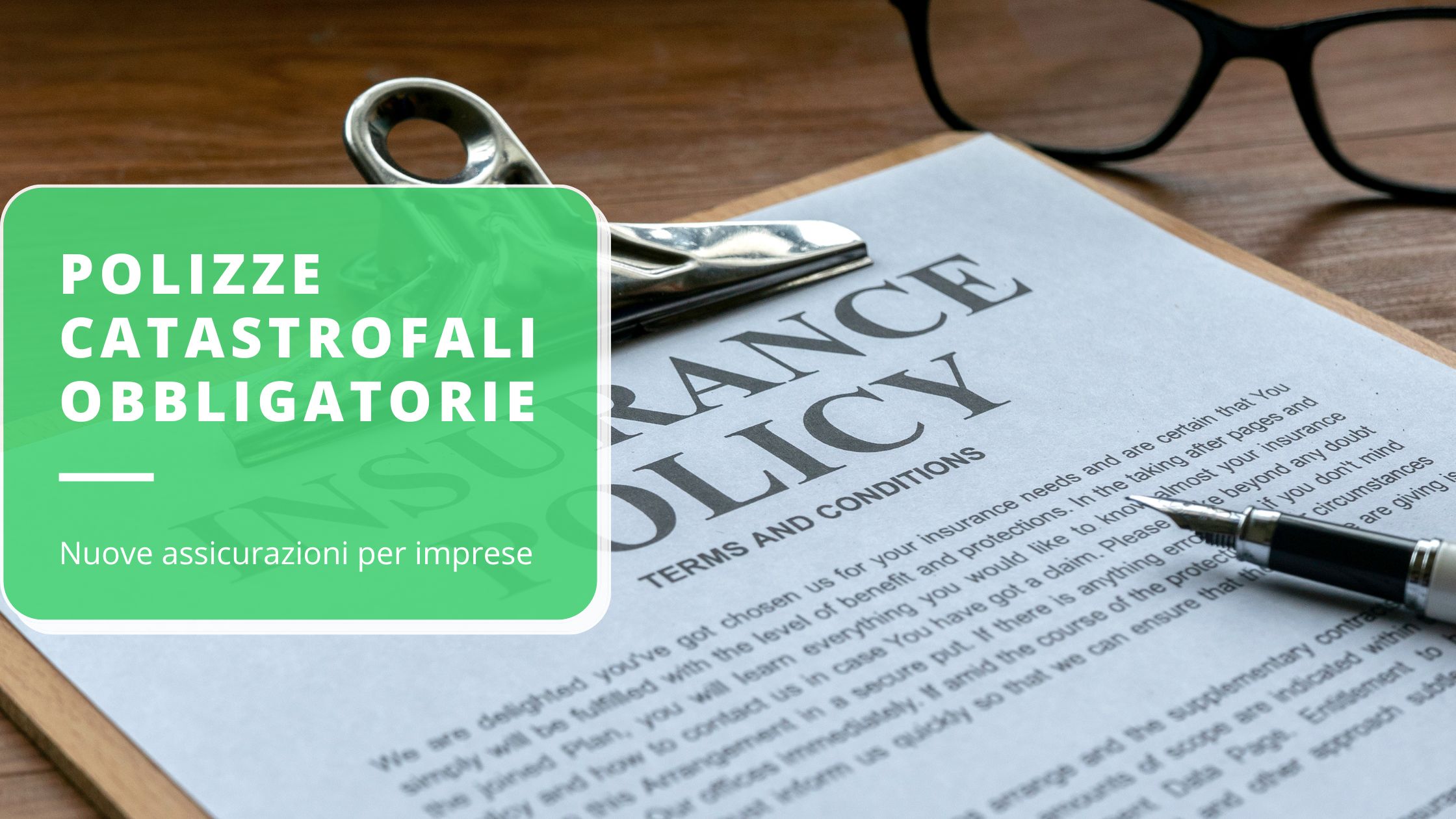 Polizze Catastrofali Assicurazione Obbligatoria Per Le Imprese Stipula Entro Il 31 Dicembre 2024